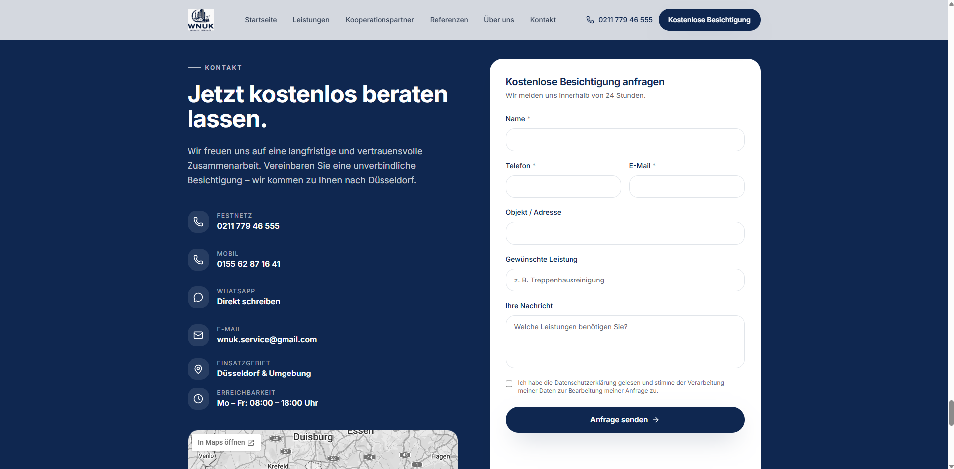 WNUK Hausmeisterservice — Mobile